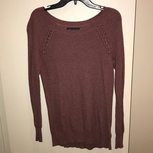 american eagle purpleish sweater, long sleeve
